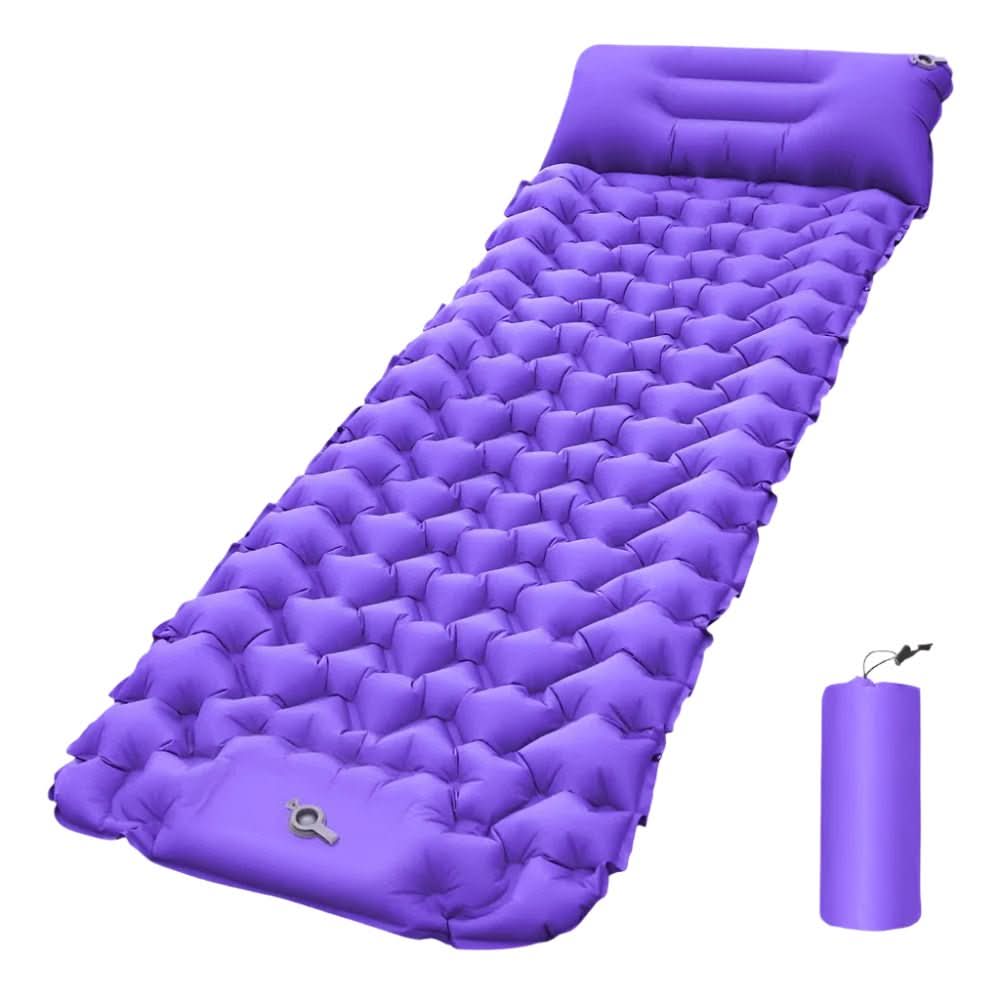 TrailEase Inflatable Camping Mattress With Foot Pump And Ergonomic Design | Temsk