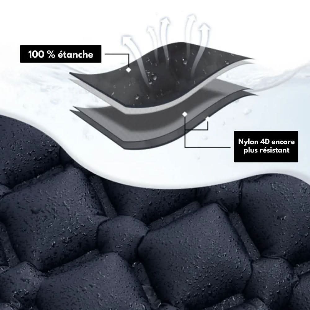 TrailEase Inflatable Camping Mattress With Foot Pump And Ergonomic Design | Temsk