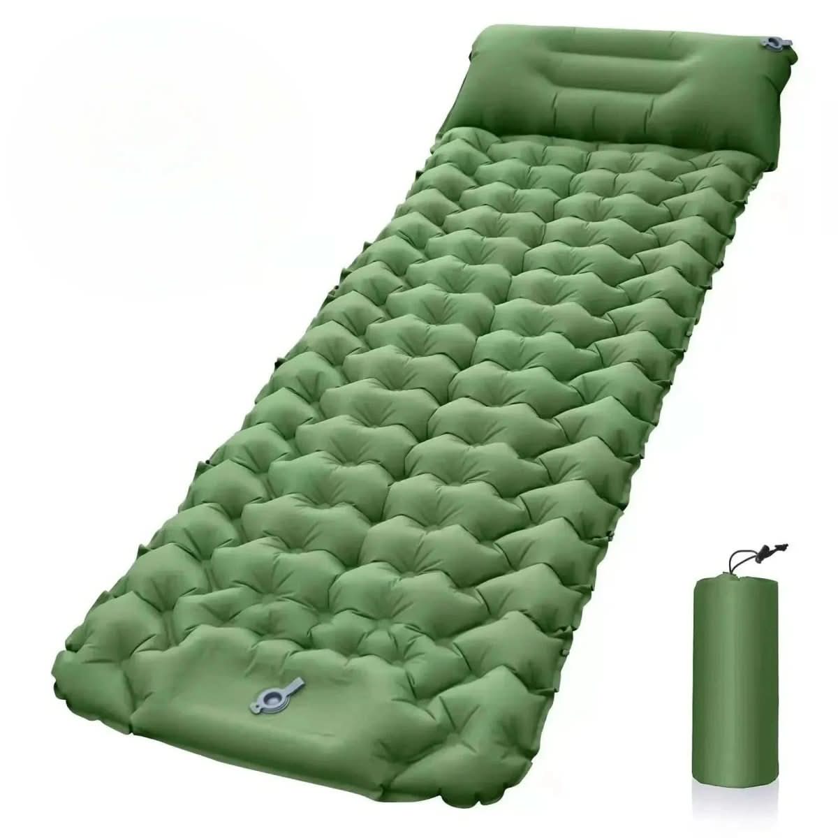 TrailEase Inflatable Camping Mattress With Foot Pump And Ergonomic Design | Temsk