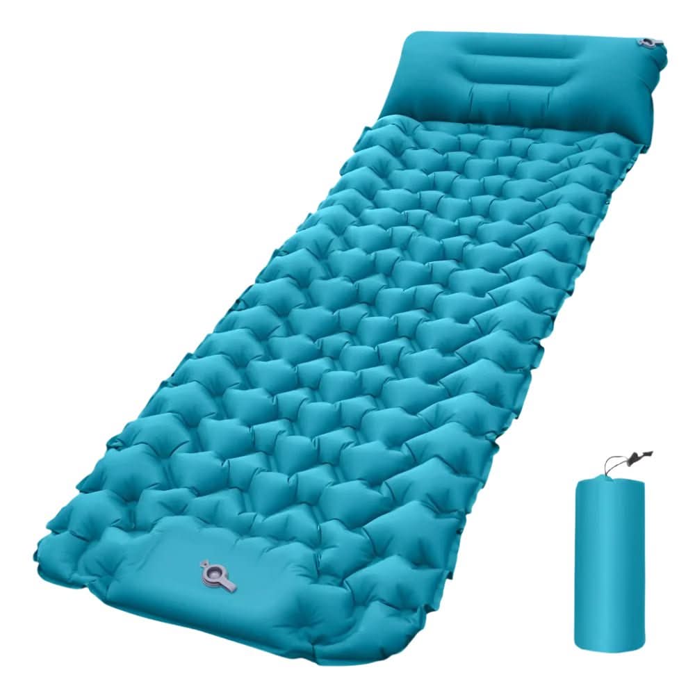 TrailEase Inflatable Camping Mattress With Foot Pump And Ergonomic Design | Temsk