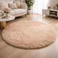 Fluffora Ultrasoft Round Plush Rug for Cozy Living Spaces | Temsk