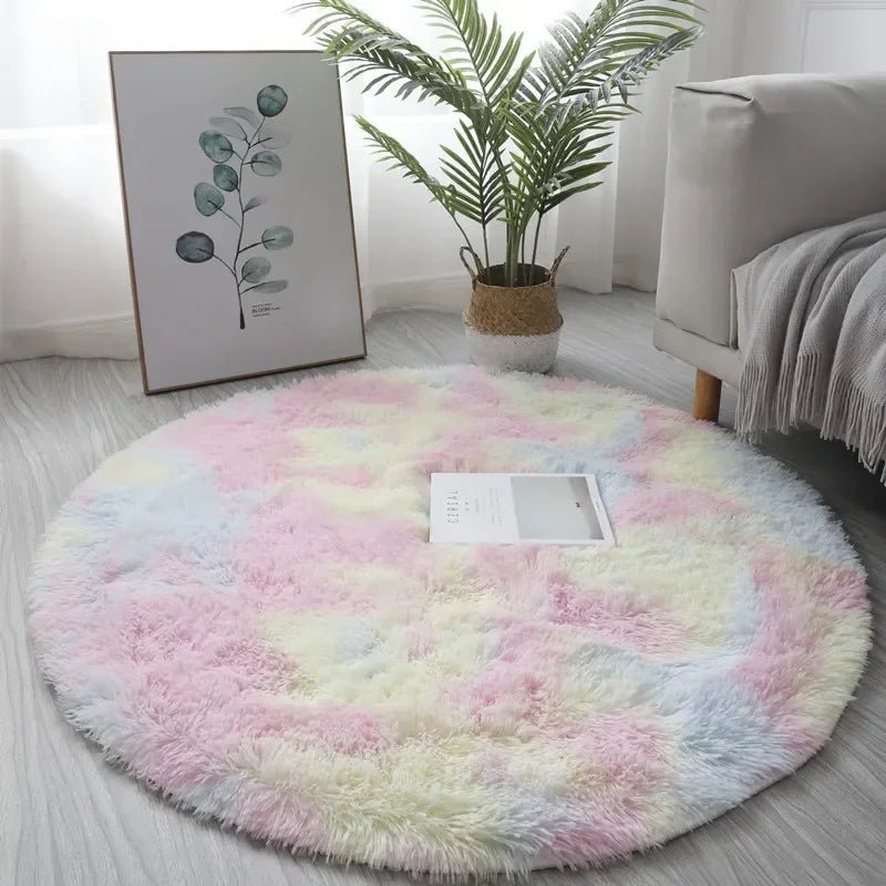 Fluffora Ultrasoft Round Plush Rug for Cozy Living Spaces | Temsk