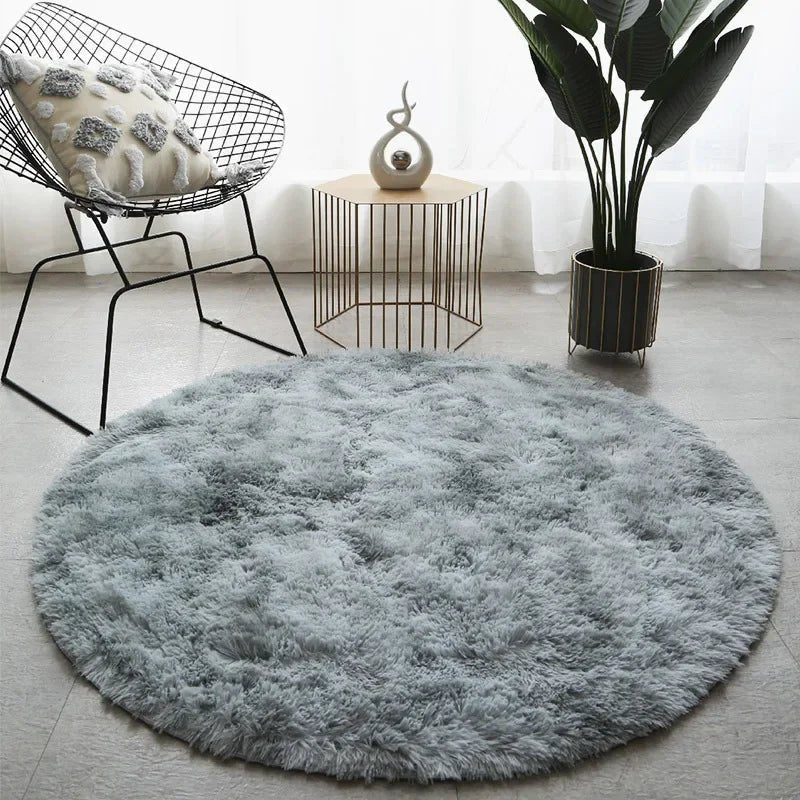 Fluffora Ultrasoft Round Plush Rug for Cozy Living Spaces | Temsk