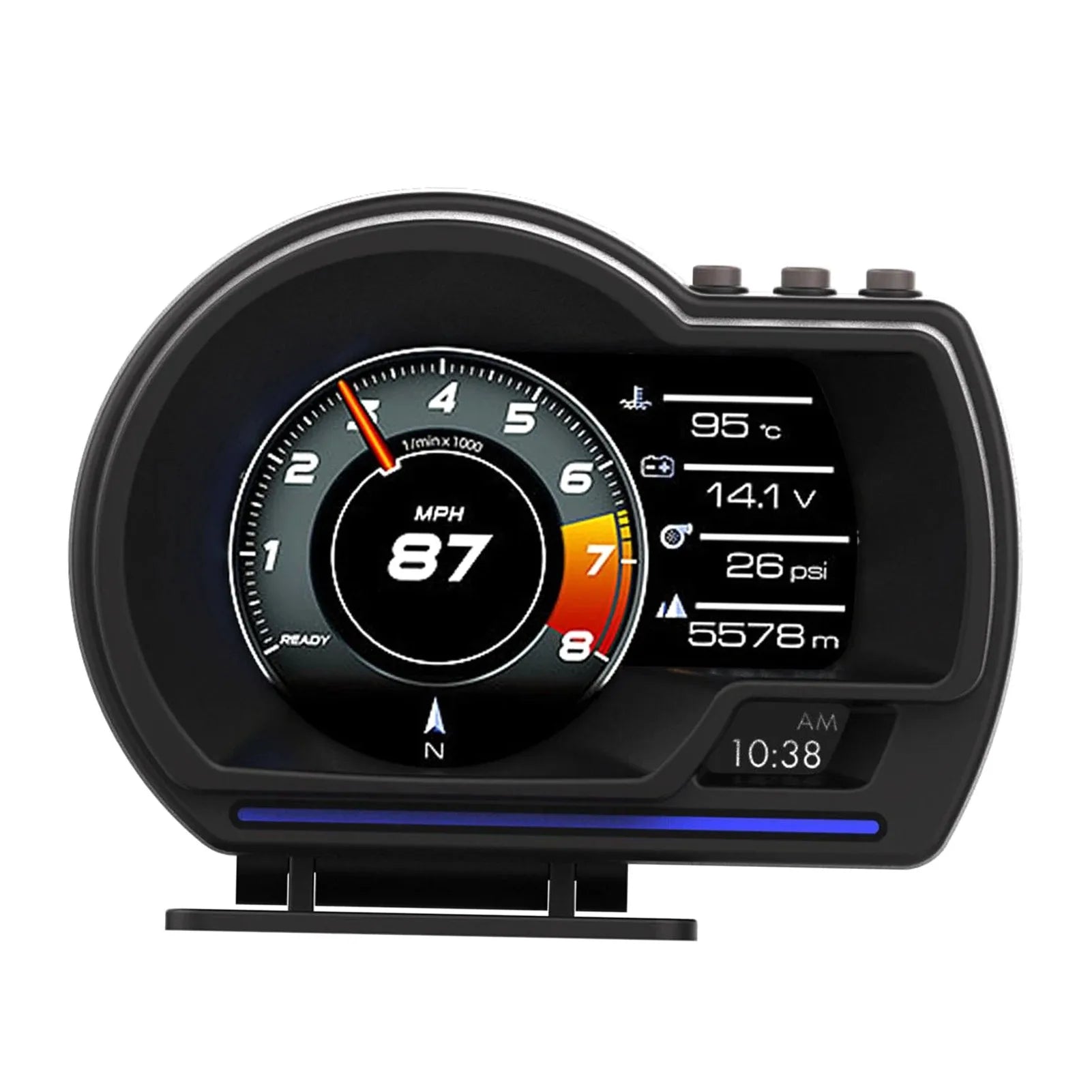 OBD2 Car Head-Up Display For Vehicles Dash Information Readout | Temsk