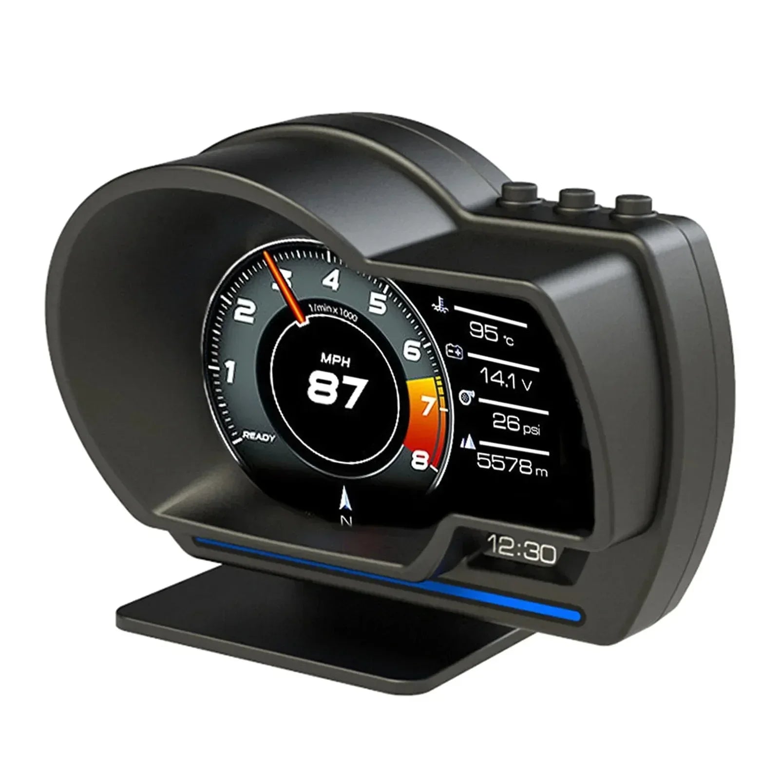 OBD2 Car Head-Up Display For Vehicles Dash Information Readout | Temsk