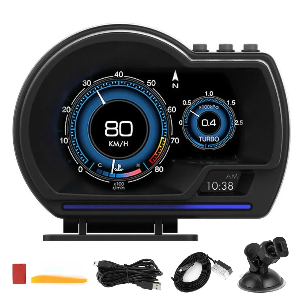 OBD2 Car Head-Up Display For Vehicles Dash Information Readout | Temsk