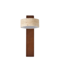 Travertin-Wandlampe im modernen Stein-Holz-Wandleuchten-Stil | Temsk