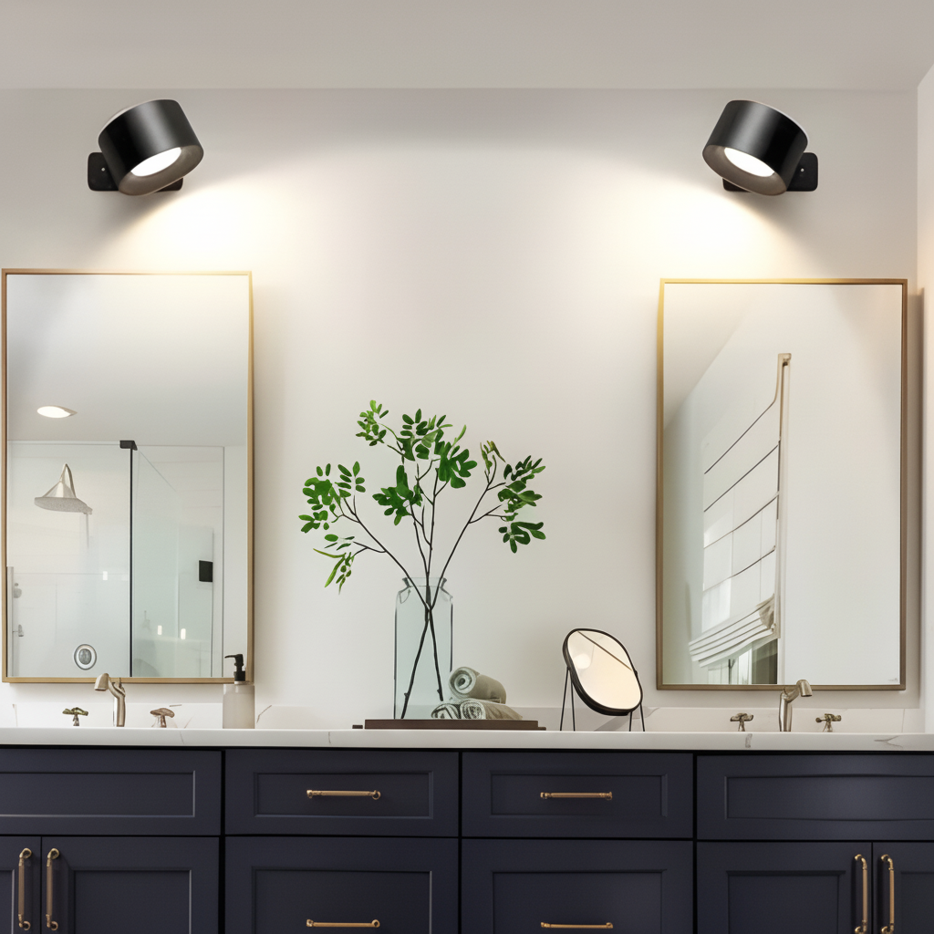 Verstellbare Wandleuchte mit magnetischer Halterung und wiederaufladbarer LED | Temsk