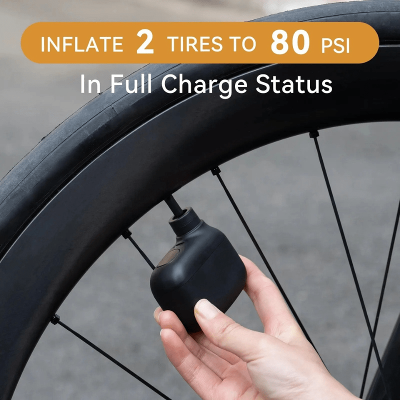 Rechargeable Mini Portable Bike Pump With 100 PSI And USB C | Temsk