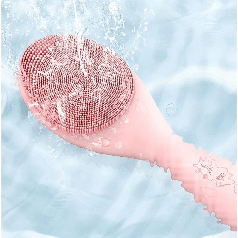 Lumivibe Electric Silicone Facial Cleanser With LED Light And 42 Celsius Heat | Temsk