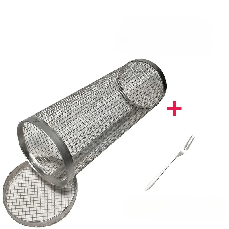 AeroGrill Rotating Barbecue Basket in Stainless Steel for Even Cooking | Temsk