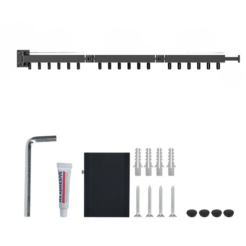AeroLuxe Extendable Wall Mounted Aluminum Clothes Dryer | Temsk