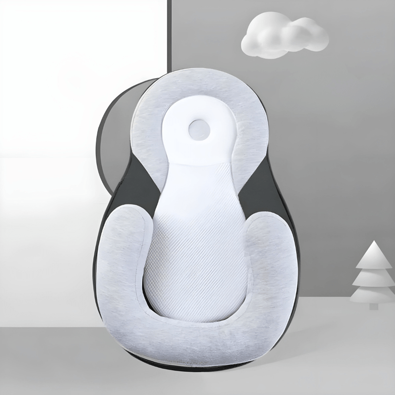 Cuscino ergonomico per neonati NurtureNest per un sonno sicuro | Temsk
