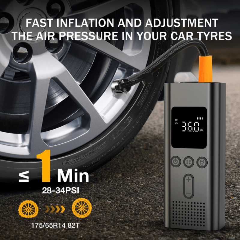 VoltPulse Pro Cordless Air Pump With 150 PSI And LCD Display | Temsk