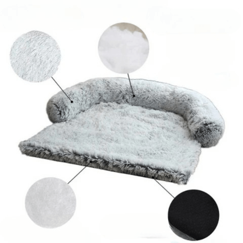 CozyPaw Plush Pet Sofa for Soft Sleep and Furniture Protection | Temsk