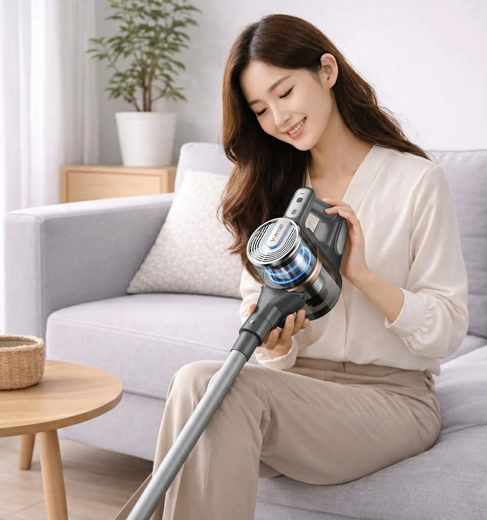 Lightweight Cordless Stick Vacuum For Home Floor Cleaning | Temsk