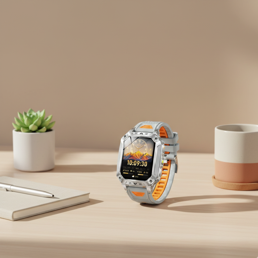 Outdoor Fitness Smartwatch With AMOLED Display, Waterproof Activity Tracker | Temsk
