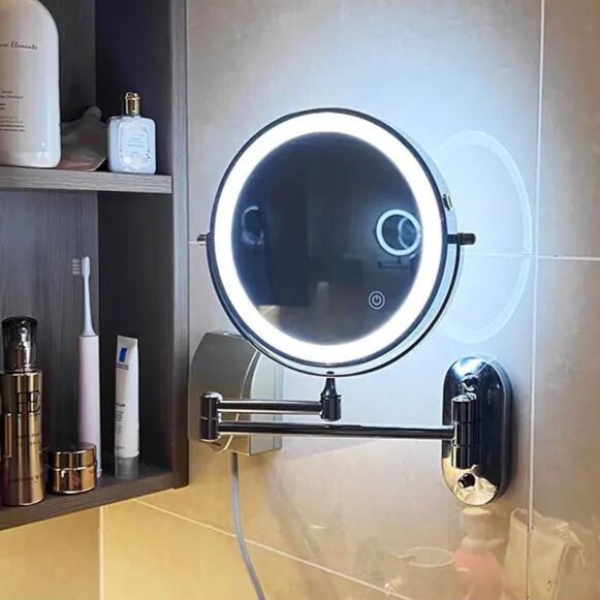 Rechargeable LED Mirror With Magnification For Makeup And Bathroom | Temsk