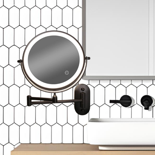 Rechargeable LED Mirror With Magnification For Makeup And Bathroom | Temsk