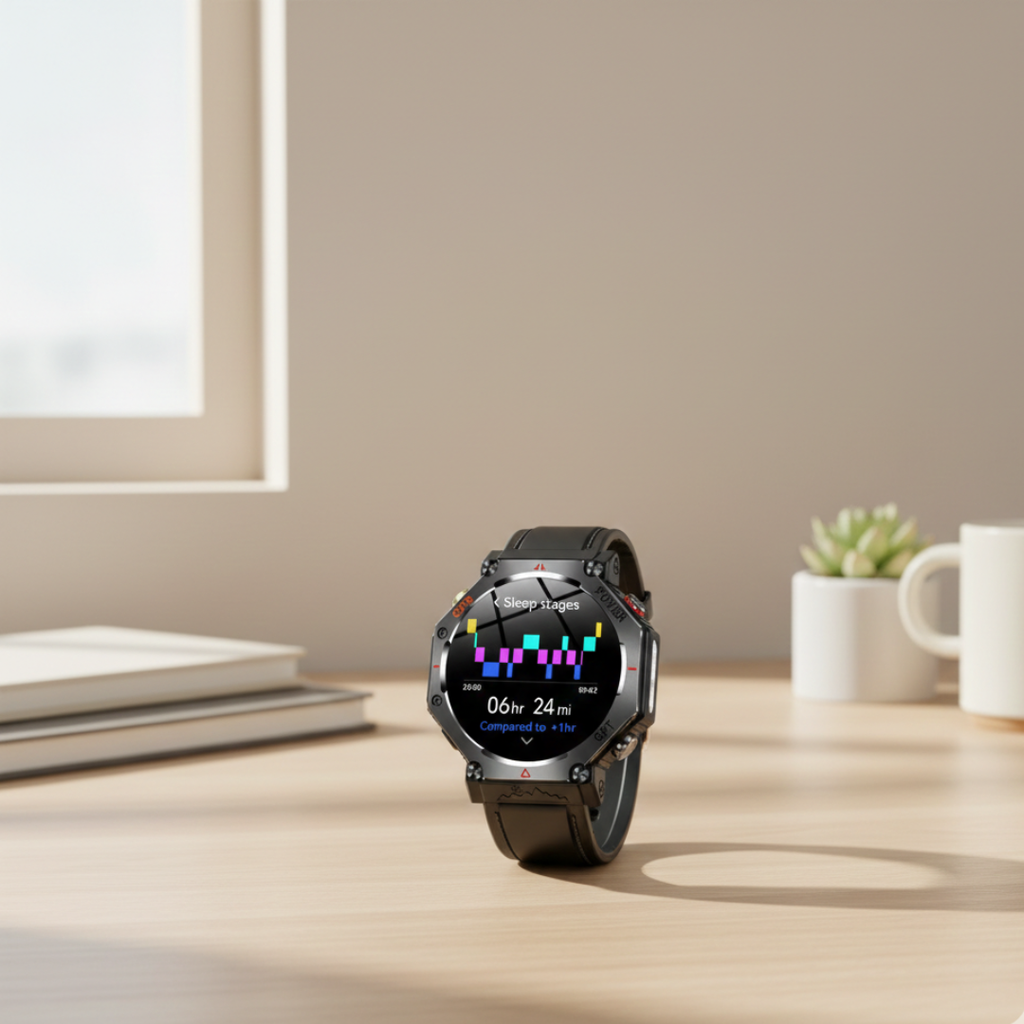 AMOLED GPS Smartwatch Waterproof Outdoor Watch With Compass And Altimeter | Temsk