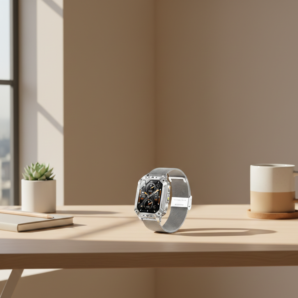 Outdoor Fitness Smartwatch With AMOLED Display, Waterproof Activity Tracker | Temsk