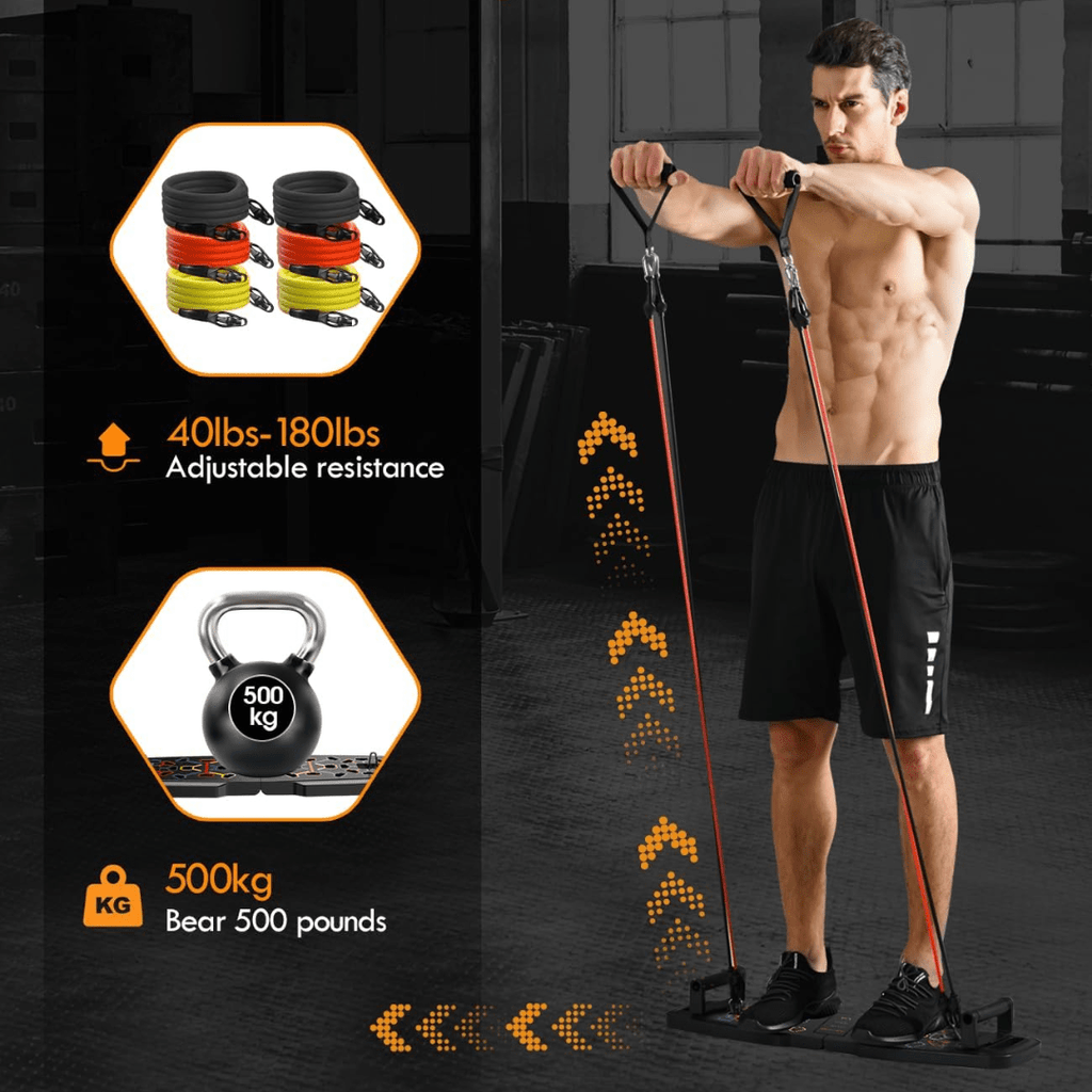 CoreFlex Compact Home Fitness Set For Strength Training And Full-Body Workouts | Temsk