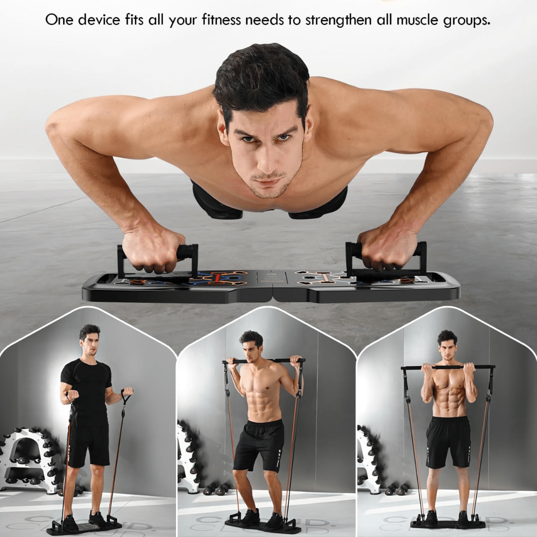 CoreFlex Compact Home Fitness Set For Strength Training And Full-Body Workouts | Temsk