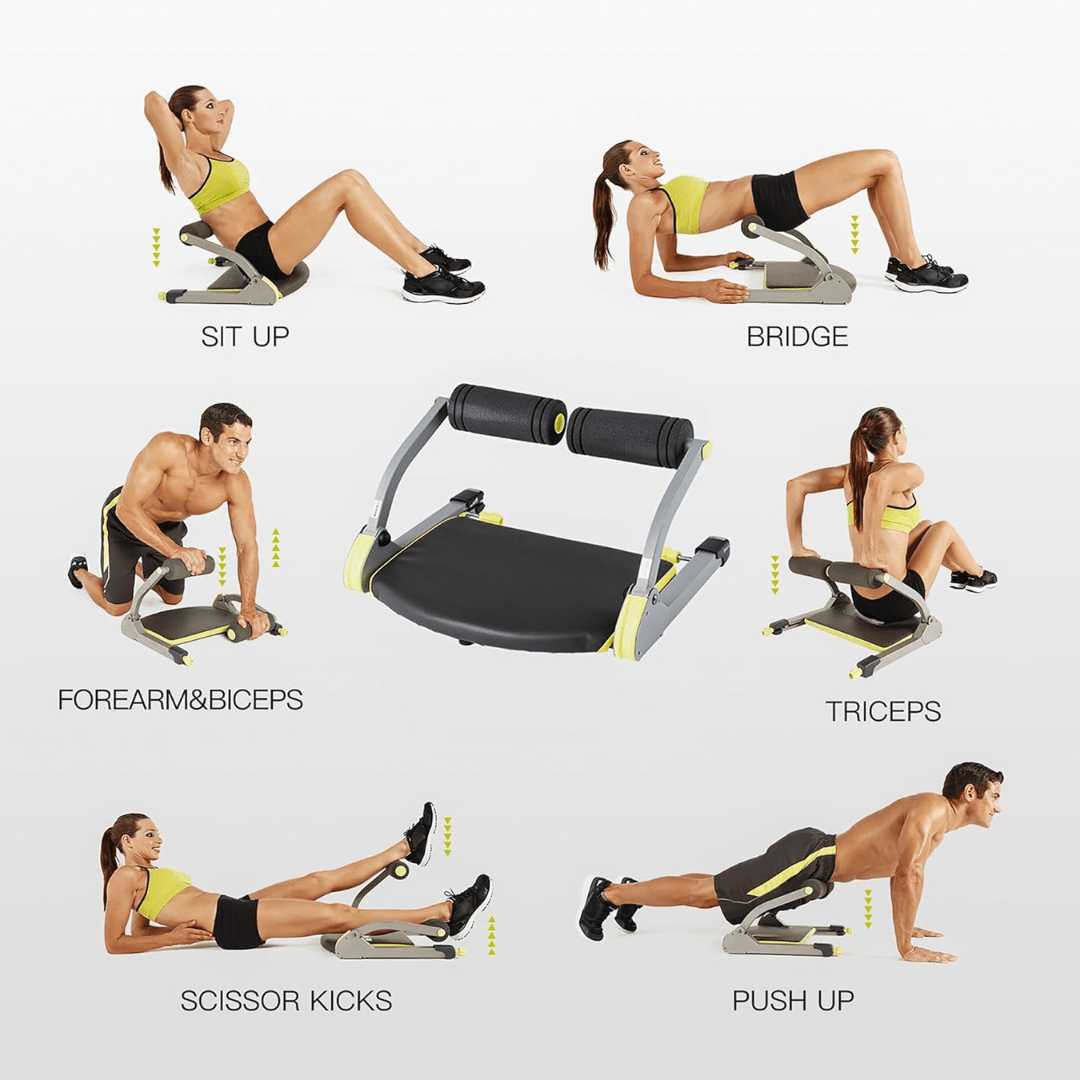 NovaFlex Compact Ab Crunch Trainer For Effective Abdominal Muscle Training | Temsk