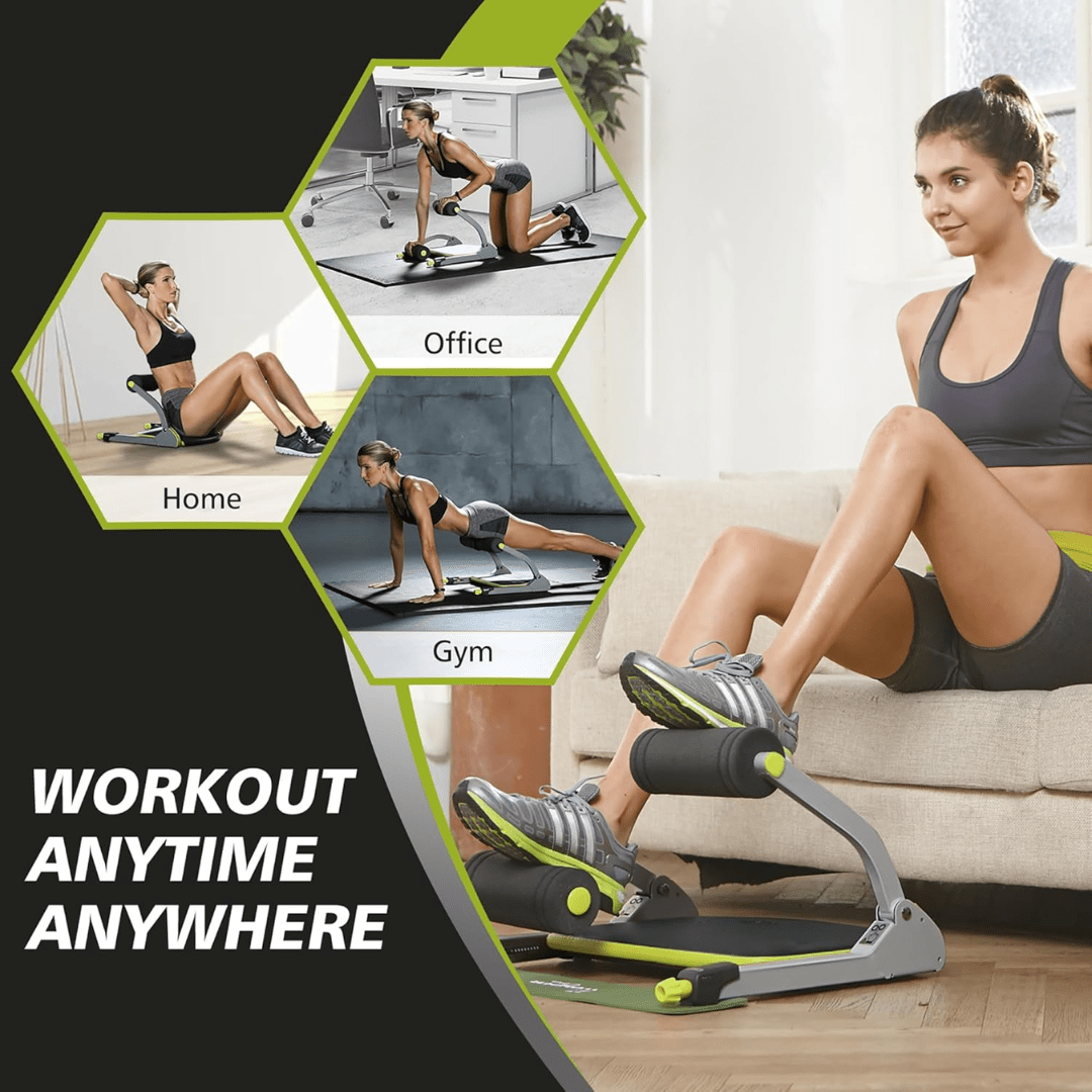 NovaFlex Compact Ab Crunch Trainer For Effective Abdominal Muscle Training | Temsk