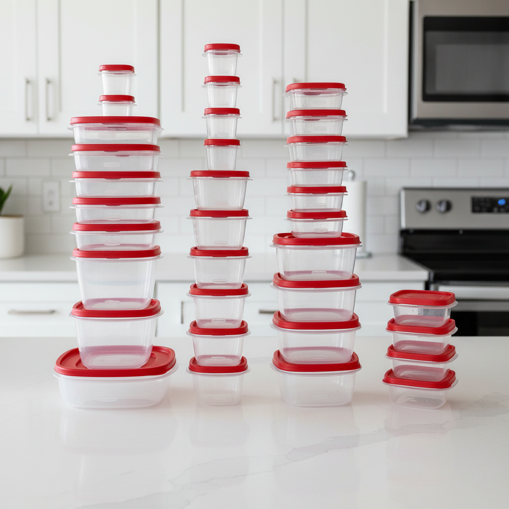 FreshNest 60 skladovacích nádob bez BPA pro organizaci kuchyně | Temsk