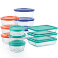 CrystalVault 12-Piece Glass Storage Set Airtight for Fresh Food Organization | Temsk