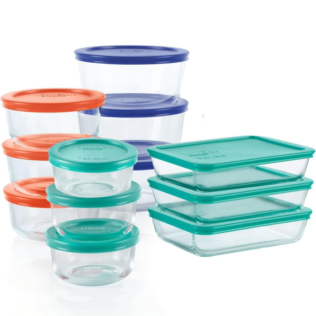 CrystalVault 12-Piece Glass Storage Set Airtight for Fresh Food Organization | Temsk