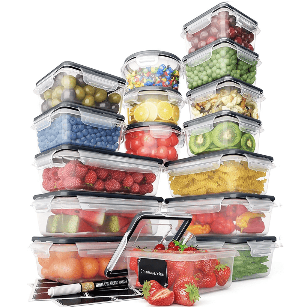 Opulent Pantry Airtight Storage Boxes Set Of 16 For A Neat Kitchen | Temsk