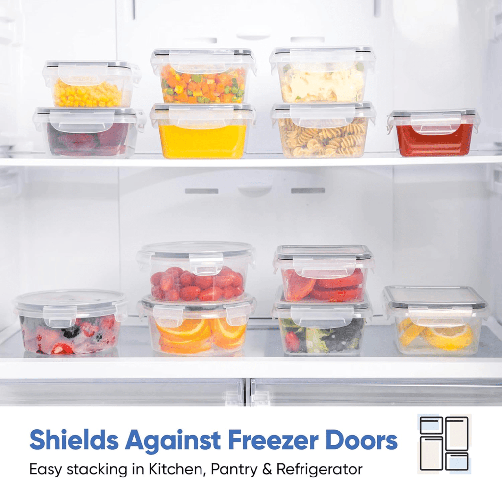 Opulent Pantry Airtight Storage Boxes Set Of 16 For A Neat Kitchen | Temsk