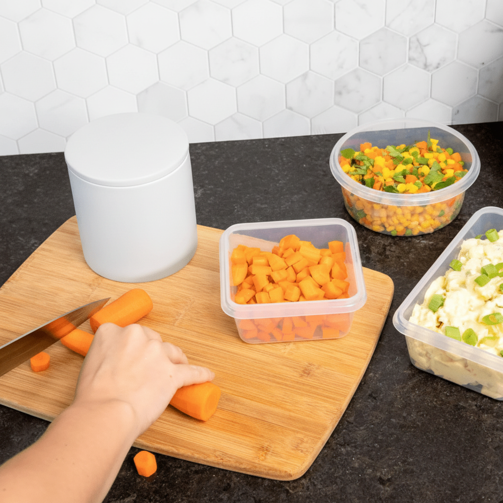 16 Caixas De Armazenamento Herméticas Bright Stack Para Organização Elegante De Cozinha | Temsk