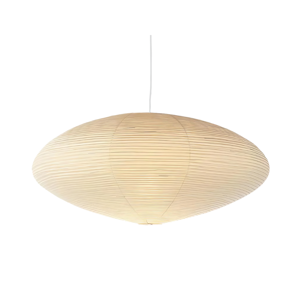Mulberry papir Japandi loftslampe med geometrisk hvid LED 50/60 cm | Temsk