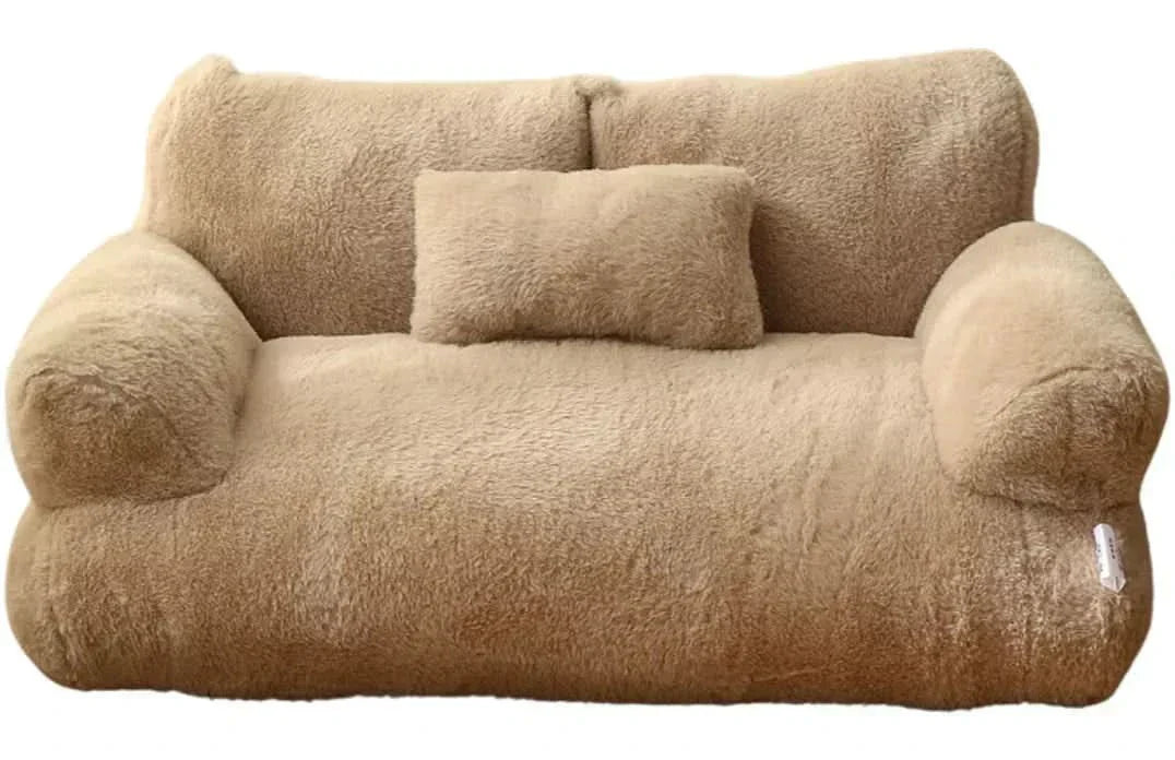 SerenePaws Lounger - Ergonomic Pet Sofa With Raised Edge And Washable Cover | Temsk