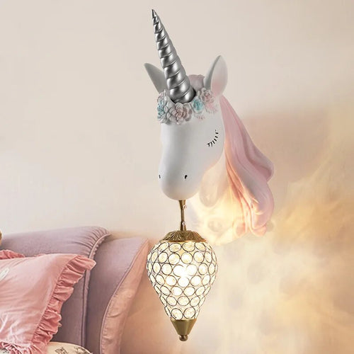 CalmWave Unicorn Resin Wall Light For Calm Atmosphere And Soothing Glow | Temsk