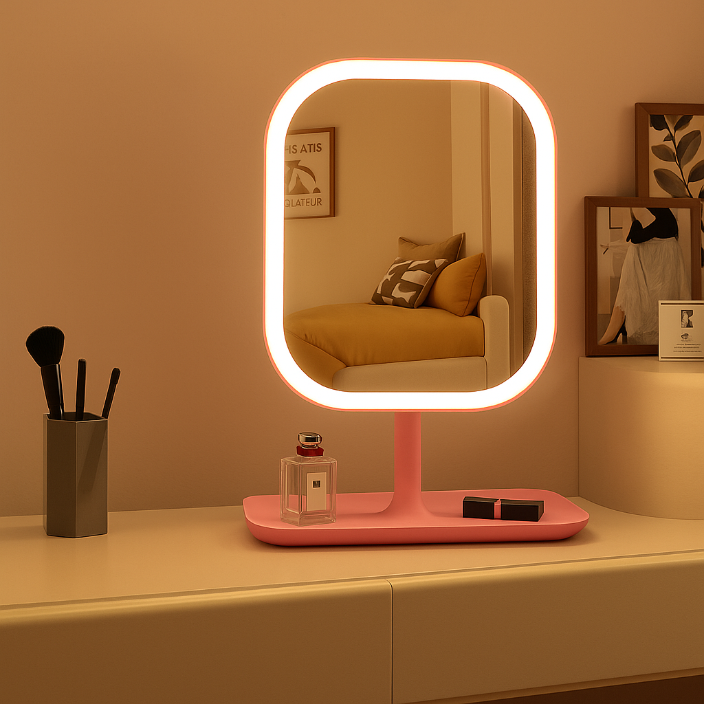 LED Schminkspiegel mit Touch-Steuerung und Schminkbeleuchtung | Temsk