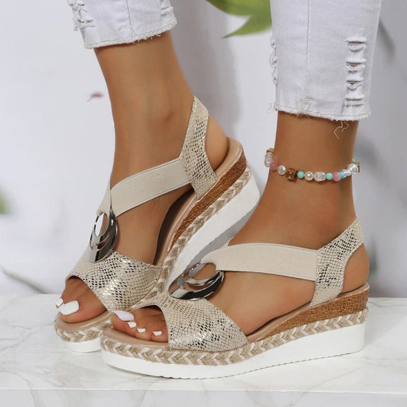 Nivara Adjustable Wedge Sandals For Women With Relaxed Wearing Comfort | Temsk