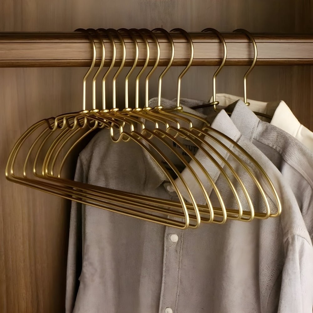 NovaHanger Ultra-Compact Space-Saving Hangers, 10-Pack For Tidy Wardrobes | Temsk
