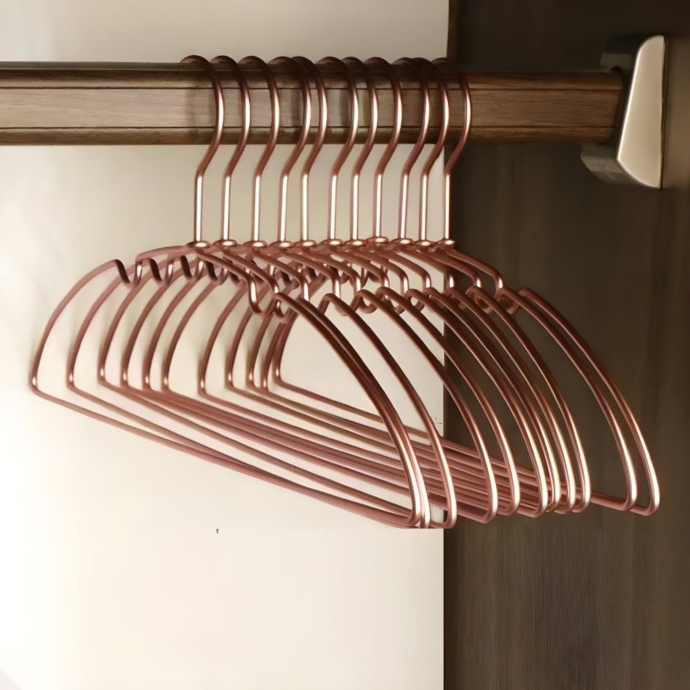 NovaHanger Ultra-Compact Space-Saving Hangers, 10-Pack For Tidy Wardrobes | Temsk