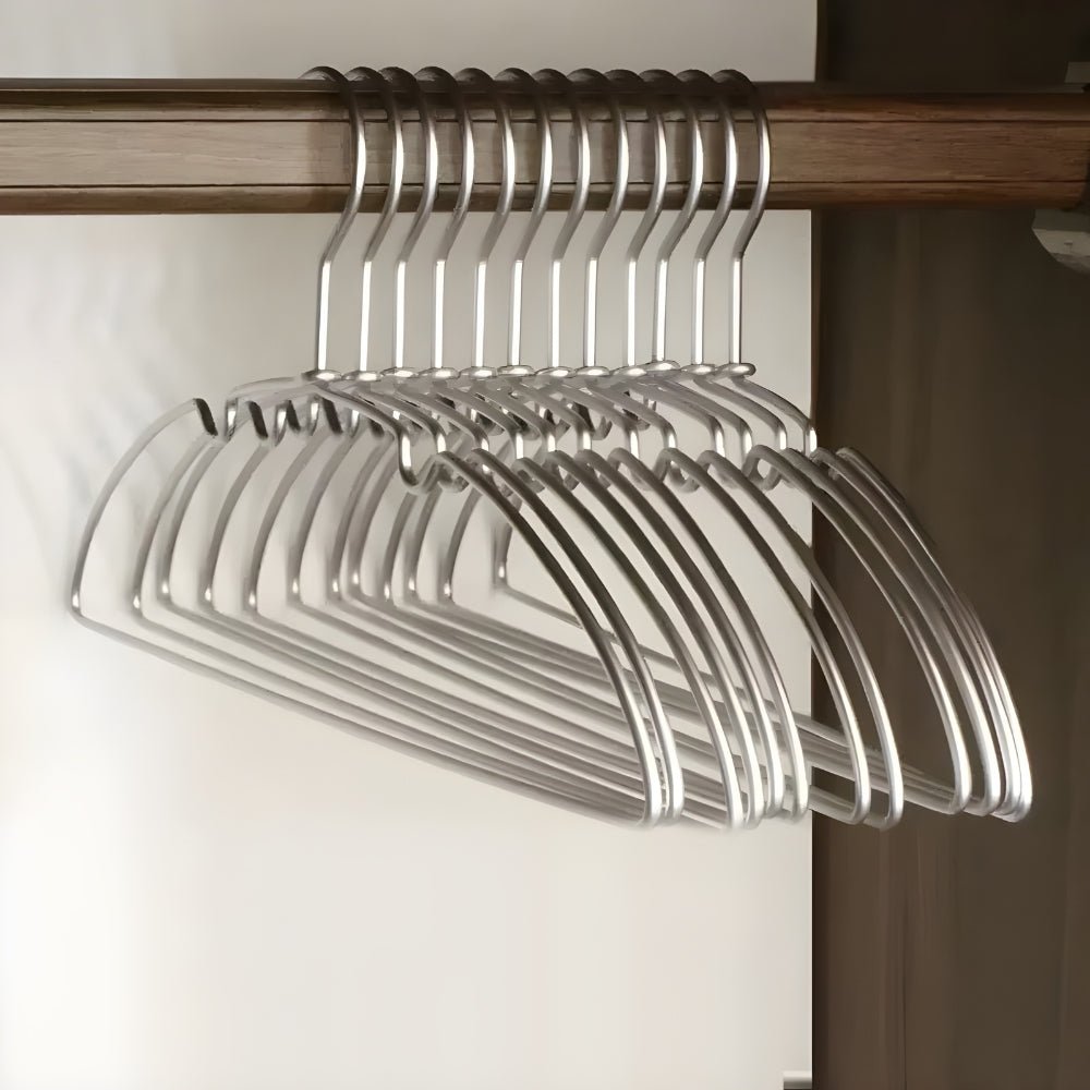 NovaHanger Ultra-Compact Space-Saving Hangers, 10-Pack For Tidy Wardrobes | Temsk