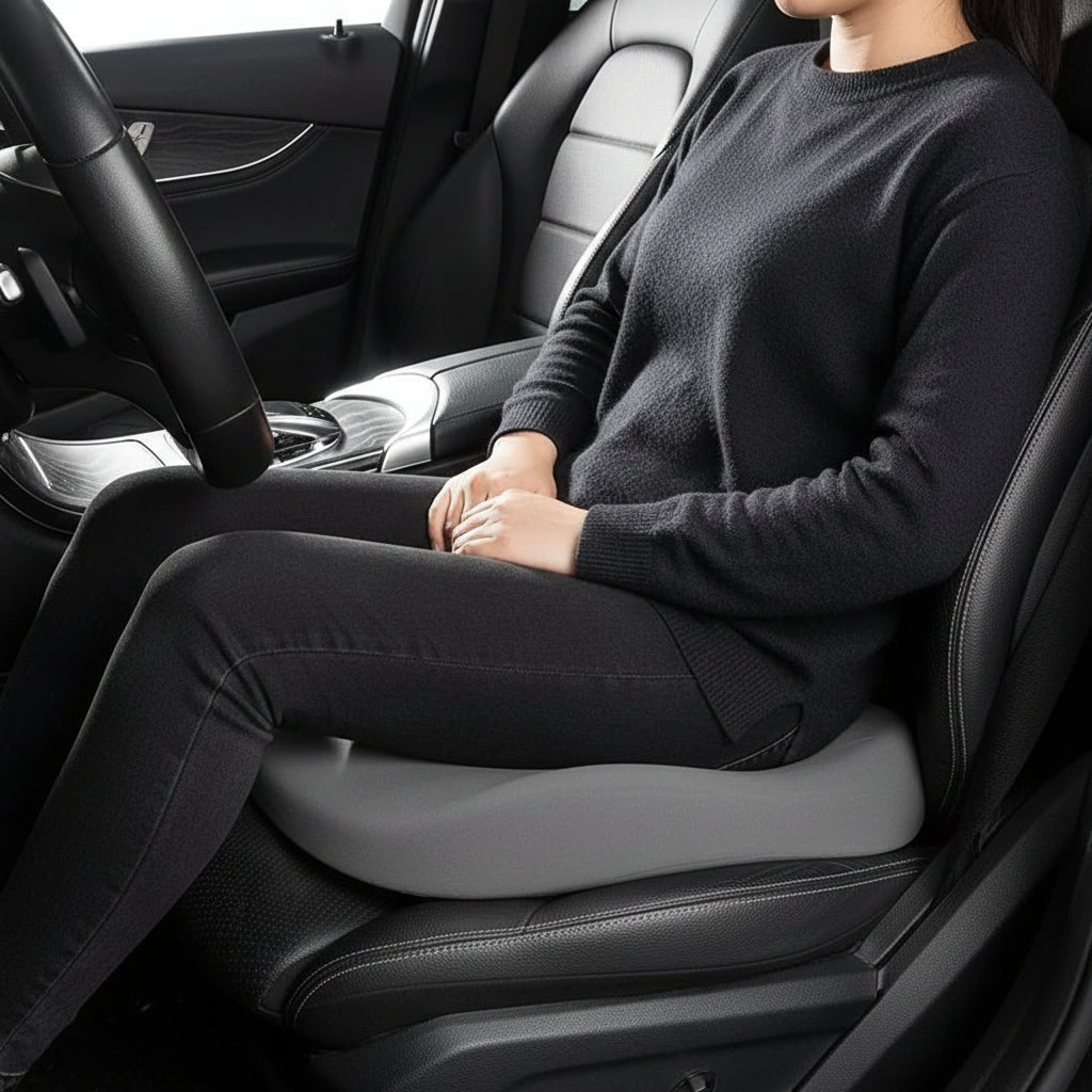 NovaCush Adjustable Memory Foam Seat Cushion For Driving Comfort And Support | Temsk