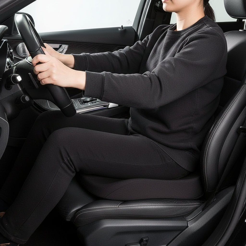 NovaCush Adjustable Memory Foam Seat Cushion For Driving Comfort And Support | Temsk