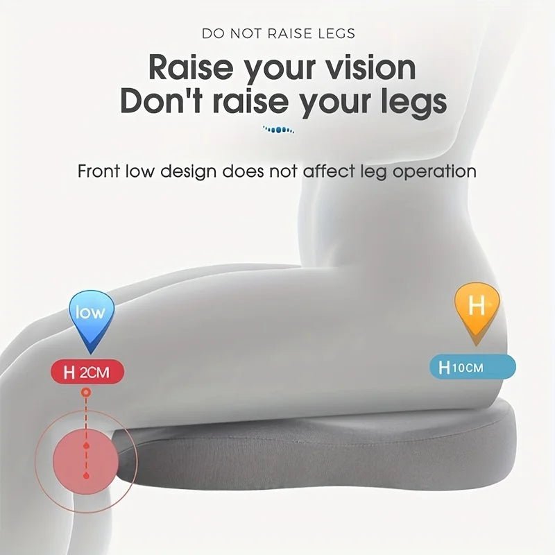 NovaCush Adjustable Memory Foam Seat Cushion For Driving Comfort And Support | Temsk