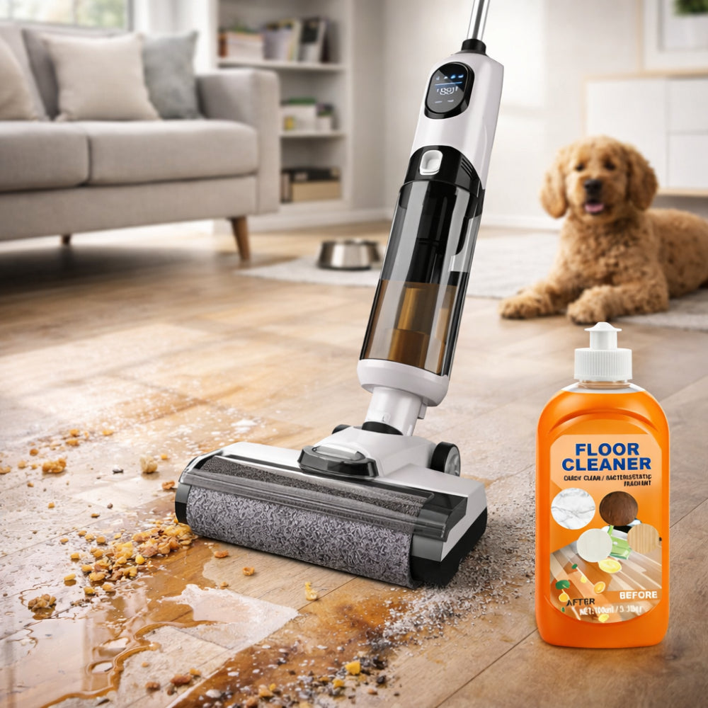 Cordless Vacuum Cleaner For Wet And Dry Floor Mopping | Temsk