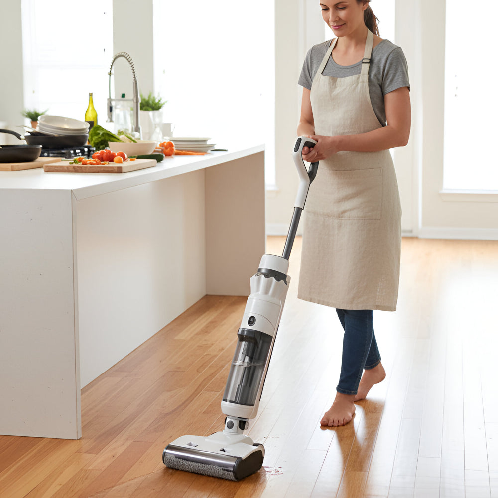 Cordless Vacuum Cleaner For Wet And Dry Floor Mopping | Temsk
