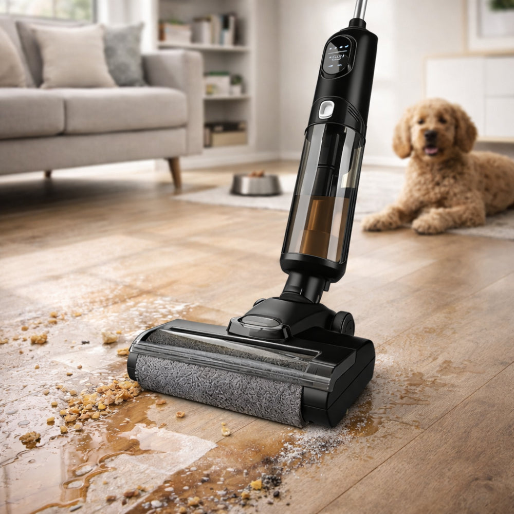 Cordless Vacuum Cleaner For Wet And Dry Floor Mopping | Temsk
