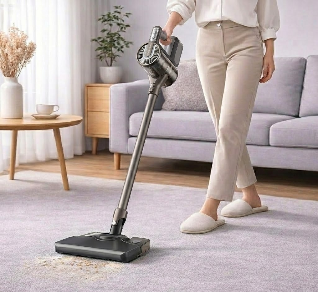 Lightweight Cordless Stick Vacuum For Home Floor Cleaning | Temsk